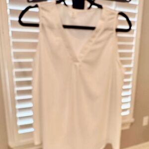 Elegant White Sleeveless Top